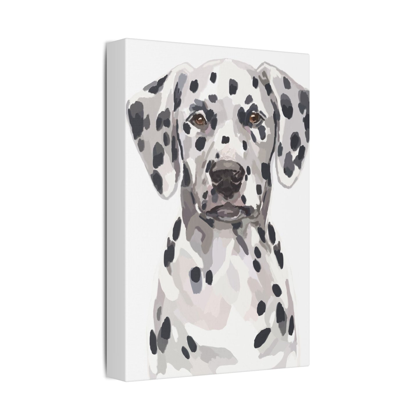 Dalmatian Canvas Art, Dog Wall Decor - Blue Cava