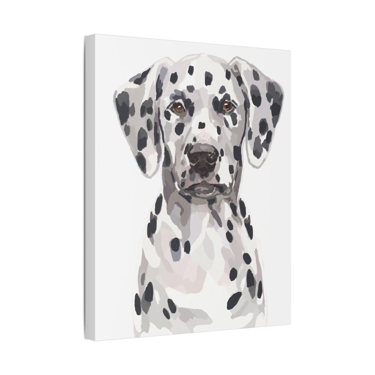 Dalmatian Canvas Art, Dog Wall Decor - Blue Cava