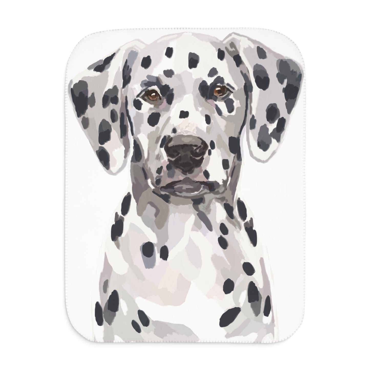Dalmatian Cozy Sherpa Blankets - Blue Cava