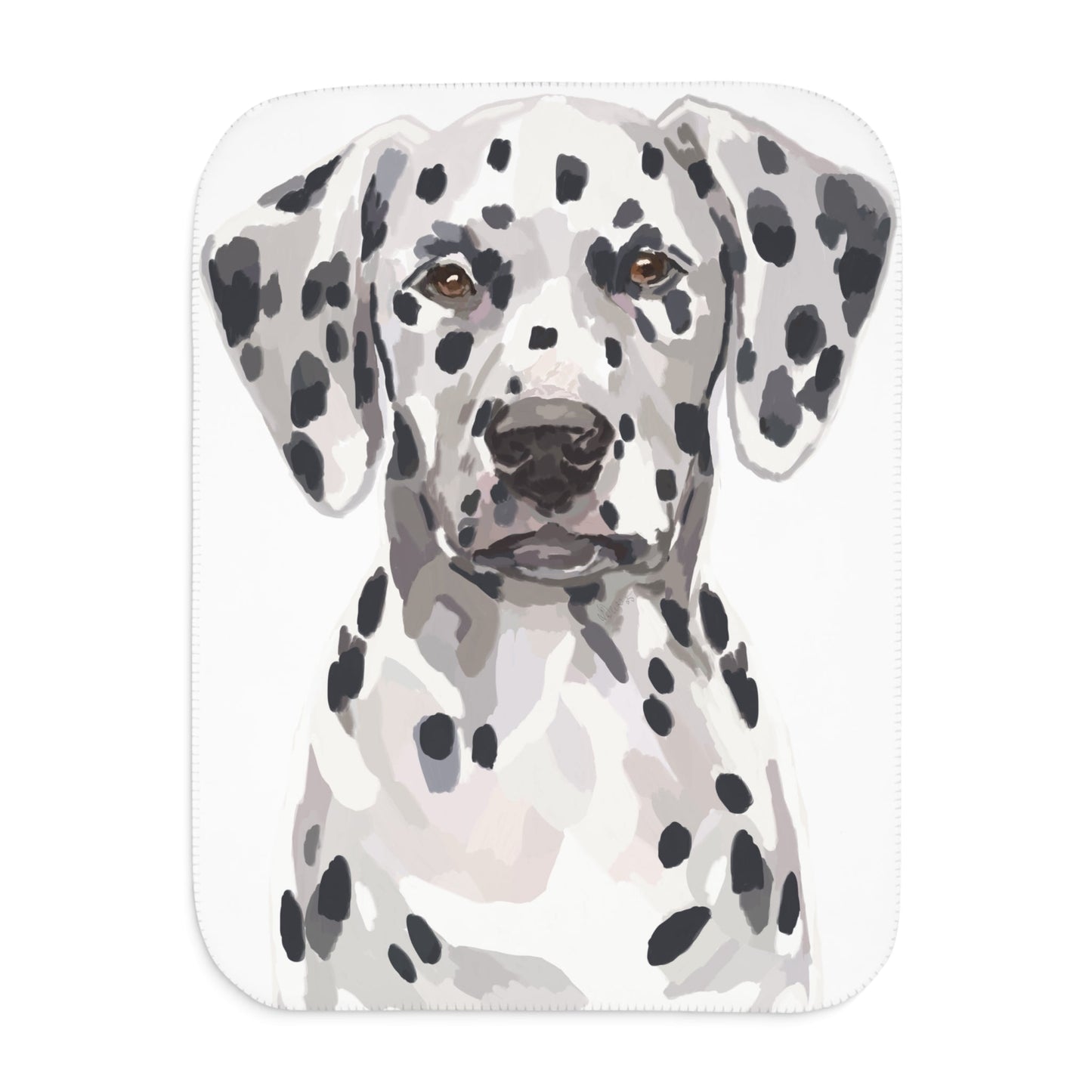 Dalmatian Cozy Sherpa Blankets - Blue Cava
