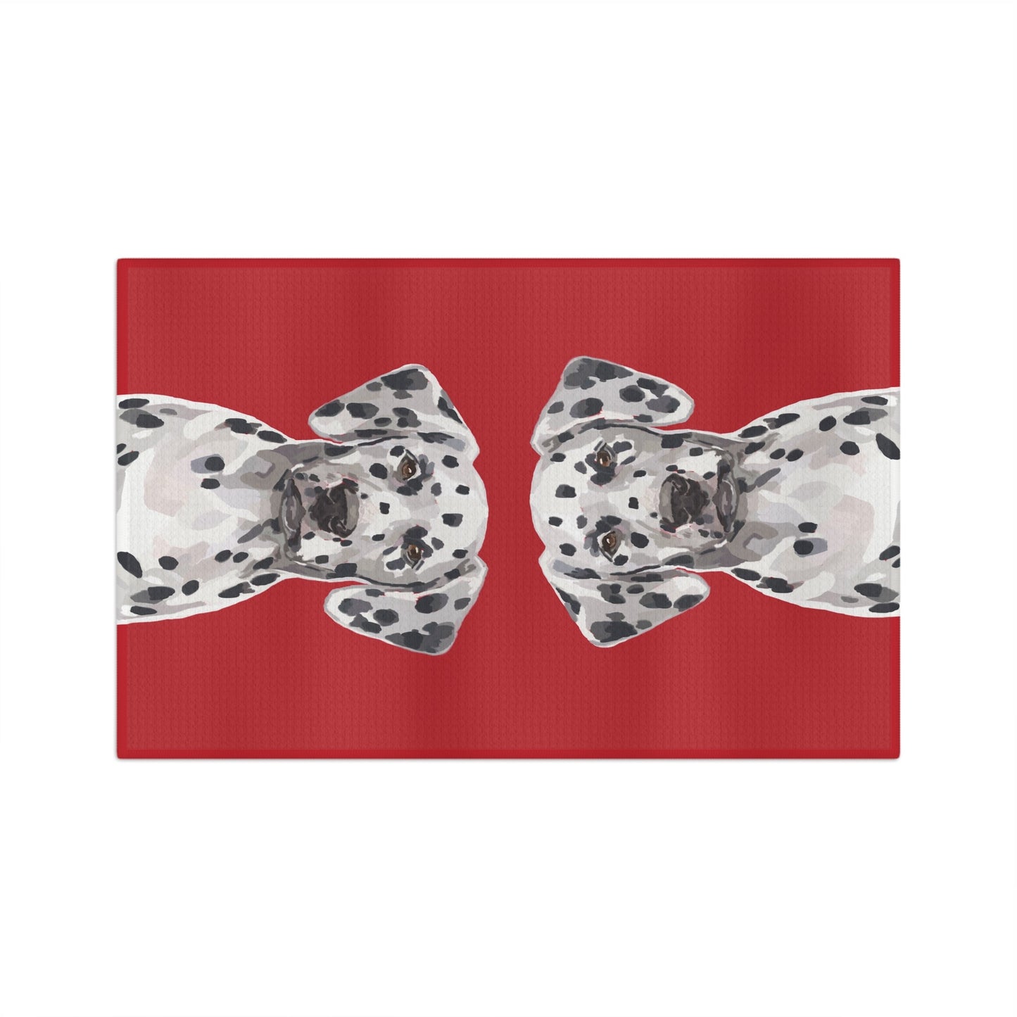 Dalmatian Dog Microfiber Waffle Towel - Blue Cava