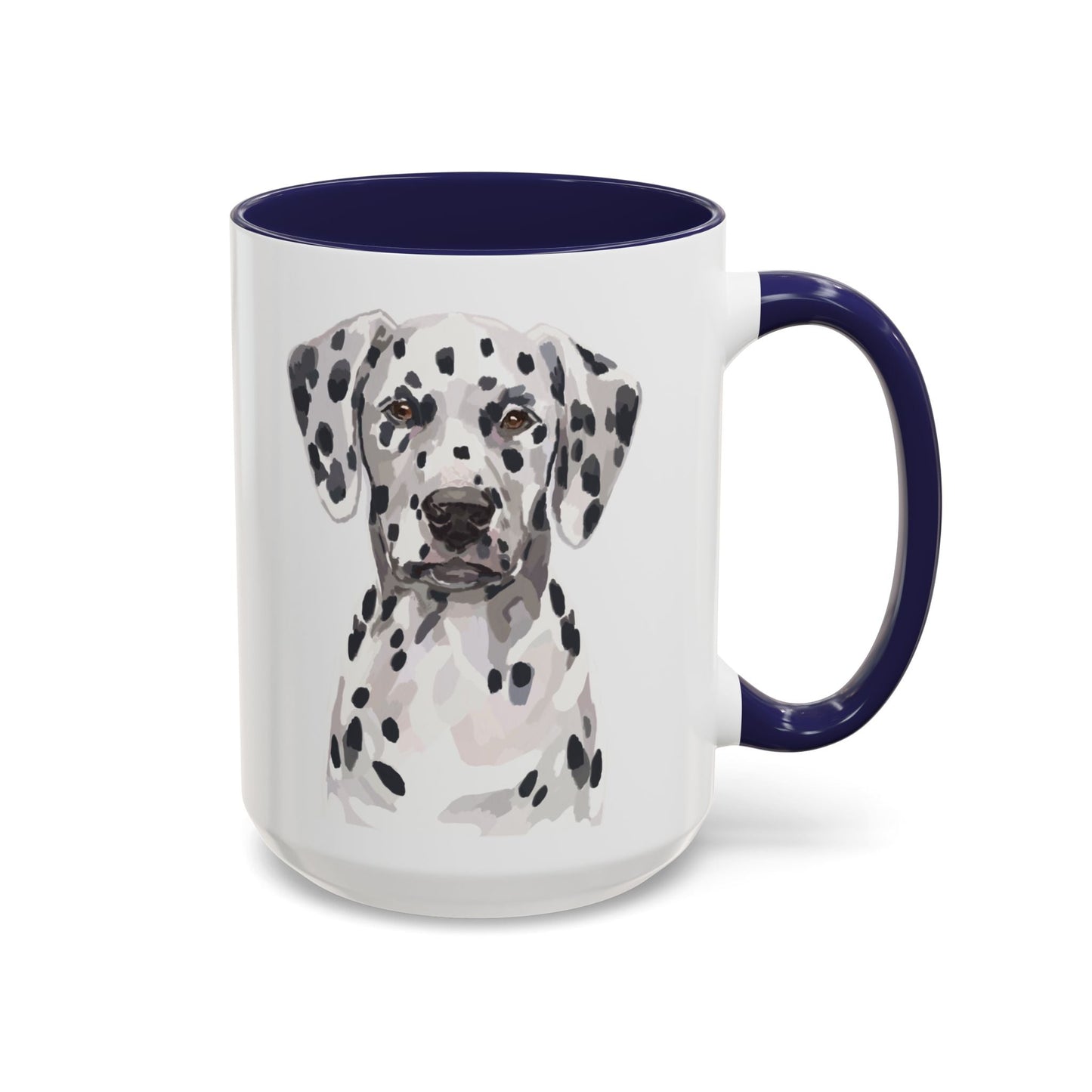 Dalmatian Two Tone Ceramic Mug - 11oz & 15 oz - Blue Cava