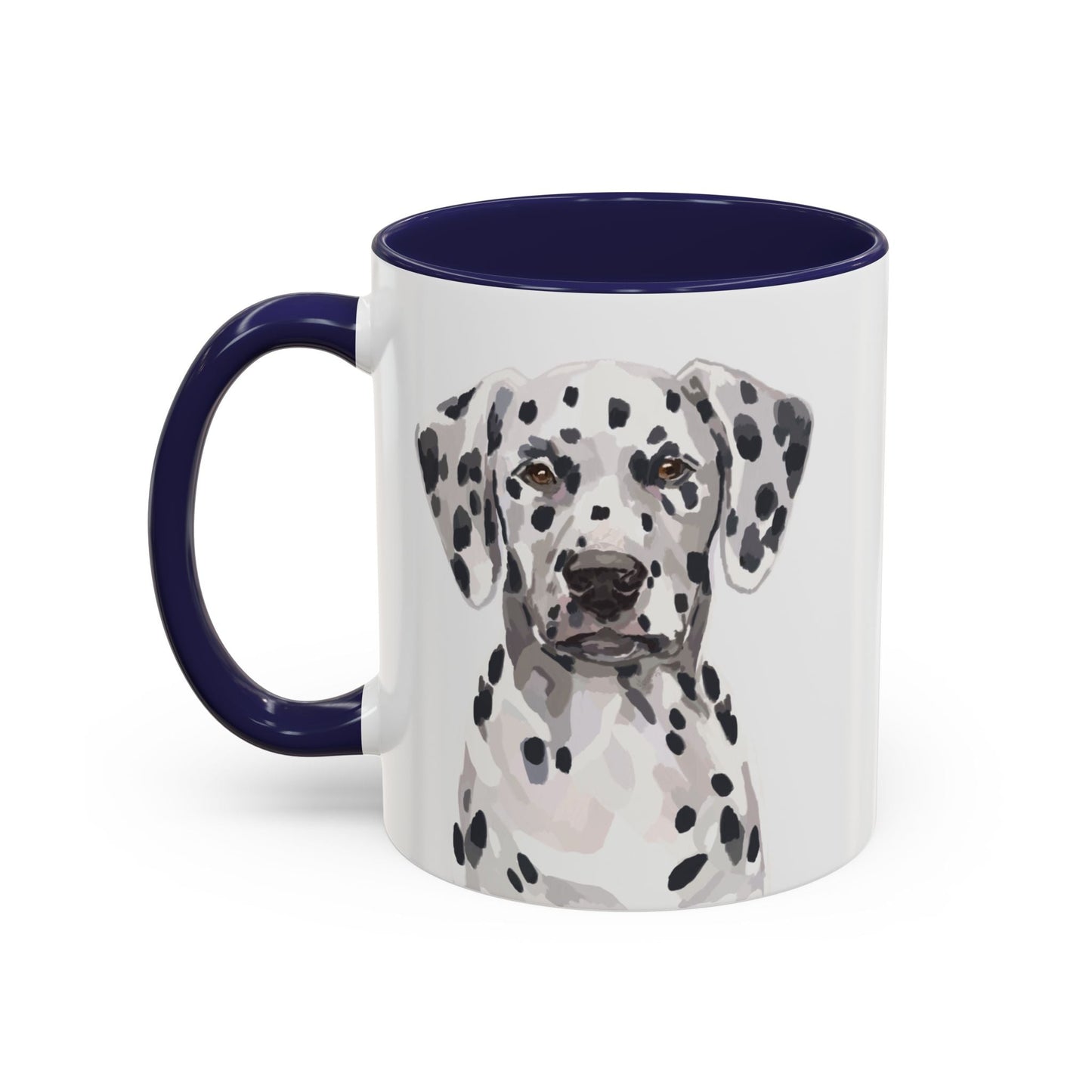 Dalmatian Two Tone Ceramic Mug - 11oz & 15 oz - Blue Cava