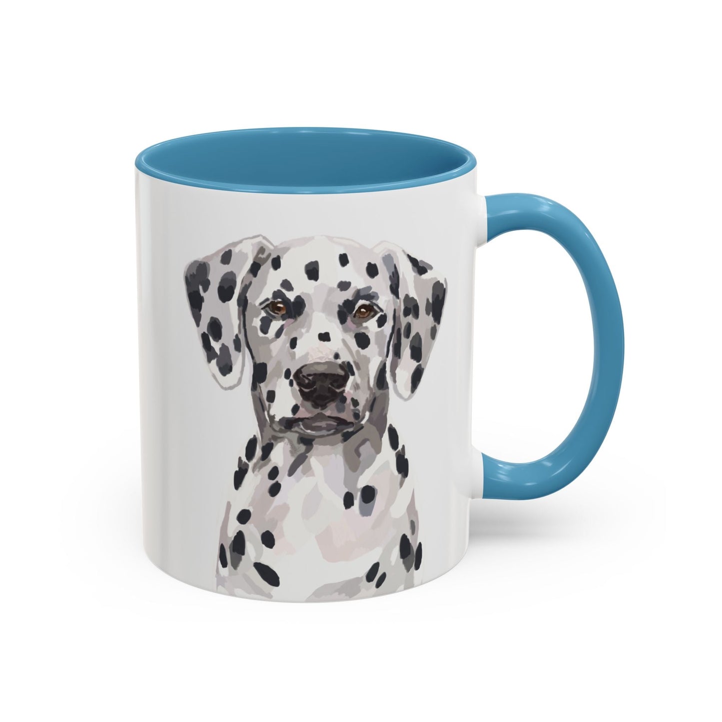 Dalmatian Two Tone Ceramic Mug - 11oz & 15 oz - Blue Cava