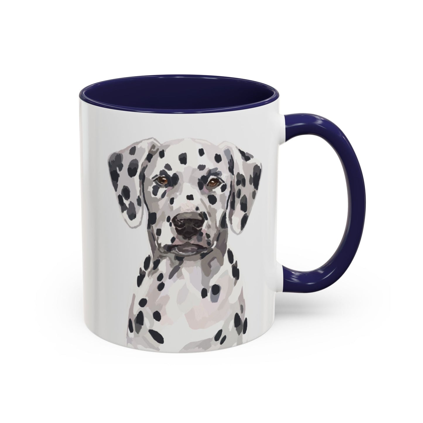 Dalmatian Two Tone Ceramic Mug - 11oz & 15 oz - Blue Cava