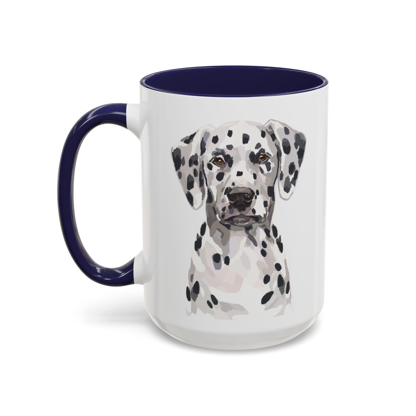 Dalmatian Two Tone Ceramic Mug - 11oz & 15 oz - Blue Cava