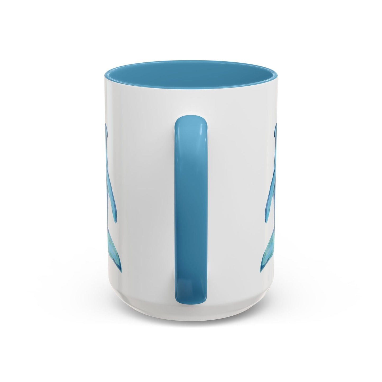 Dolphin Two Tone Ceramic Mugs - Blue Cava