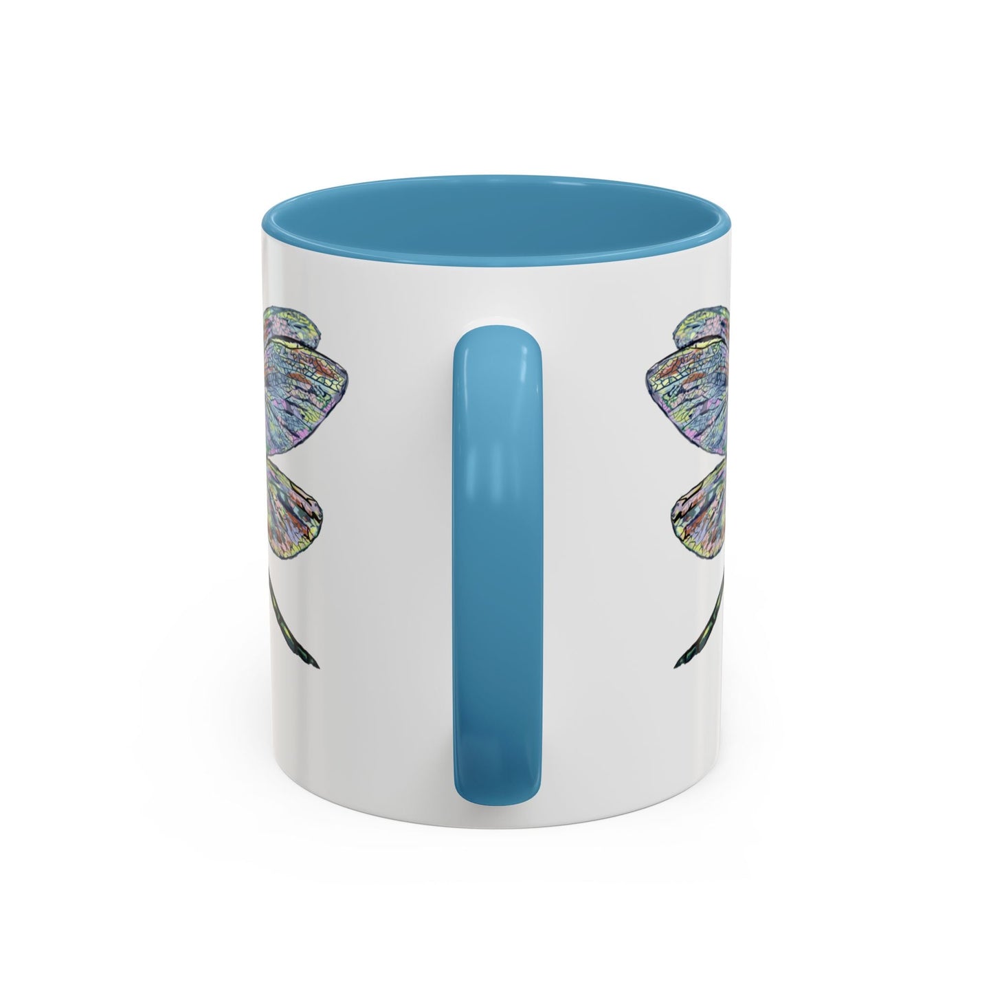 Dragonfly Two Tone Coffee Mug (11oz & 15oz) - Blue Cava