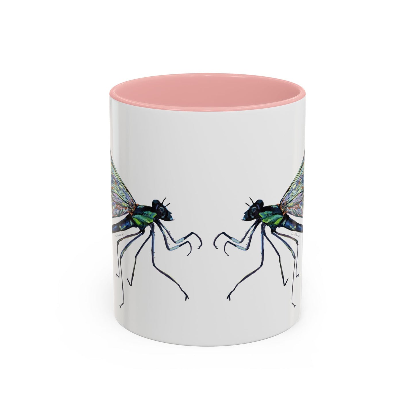 Dragonfly Two Tone Coffee Mug (11oz & 15oz) - Blue Cava