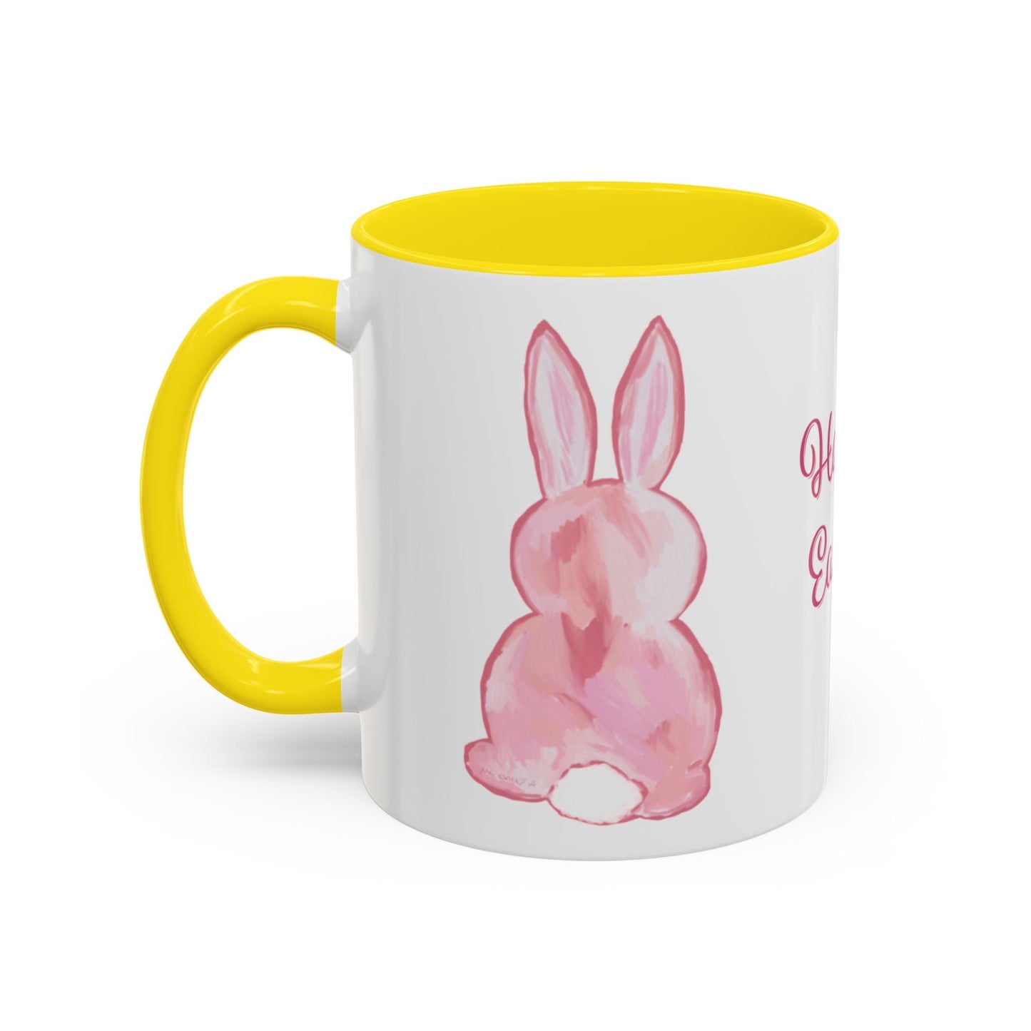 Easter Bunny Two Tone Ceramic Mugs (11oz & 15oz) - Blue Cava