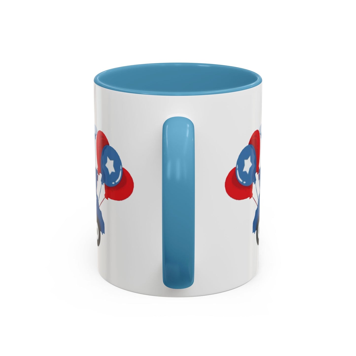 Egret Golf Cart Two Tone Coffee Mug (11oz & 15oz) - Blue Cava