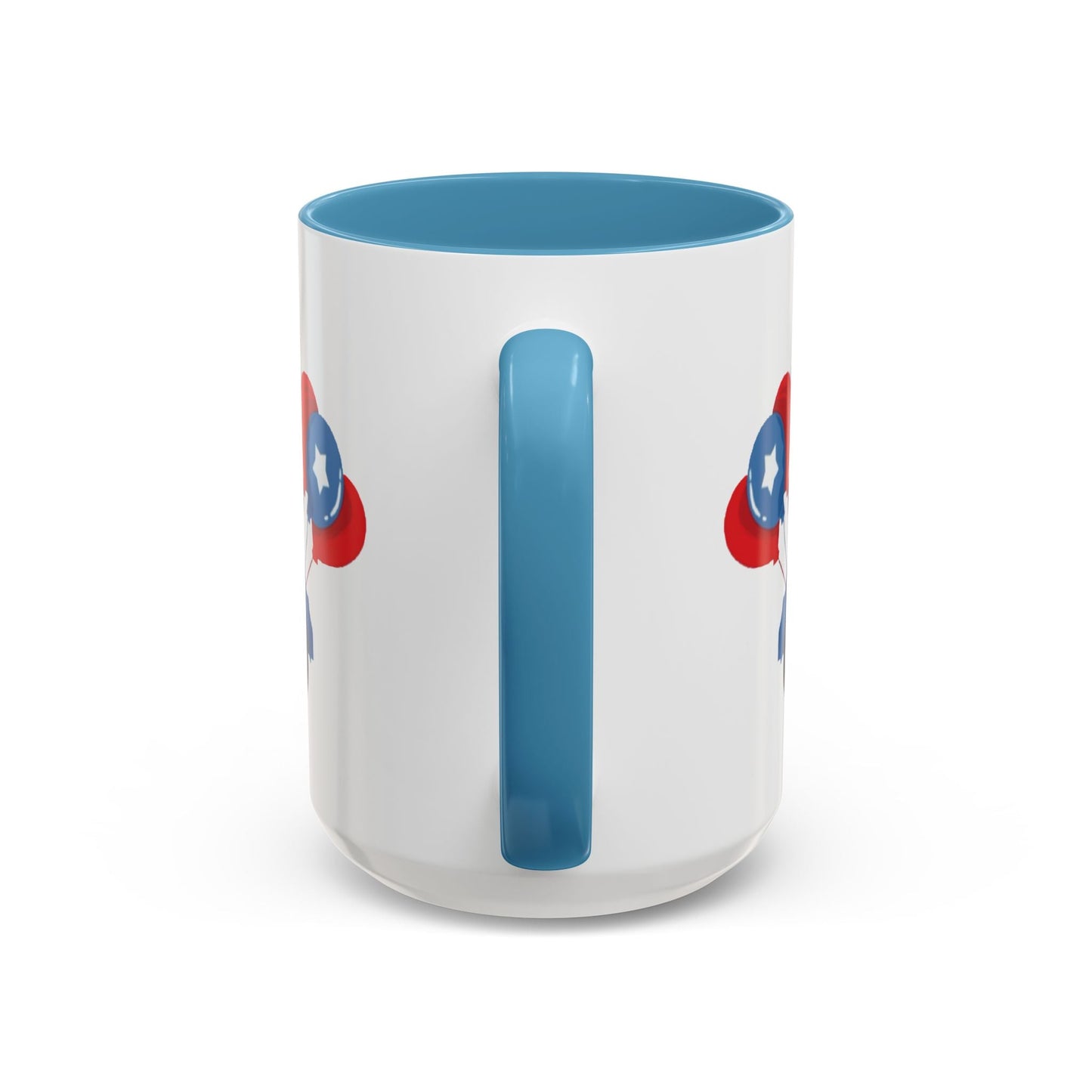 Egret Golf Cart Two Tone Coffee Mug (11oz & 15oz) - Blue Cava