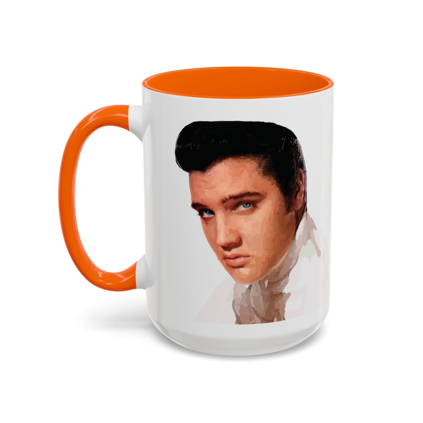 Elvis Two Tone Ceramic Mug - 11 oz & 15 oz - Blue Cava
