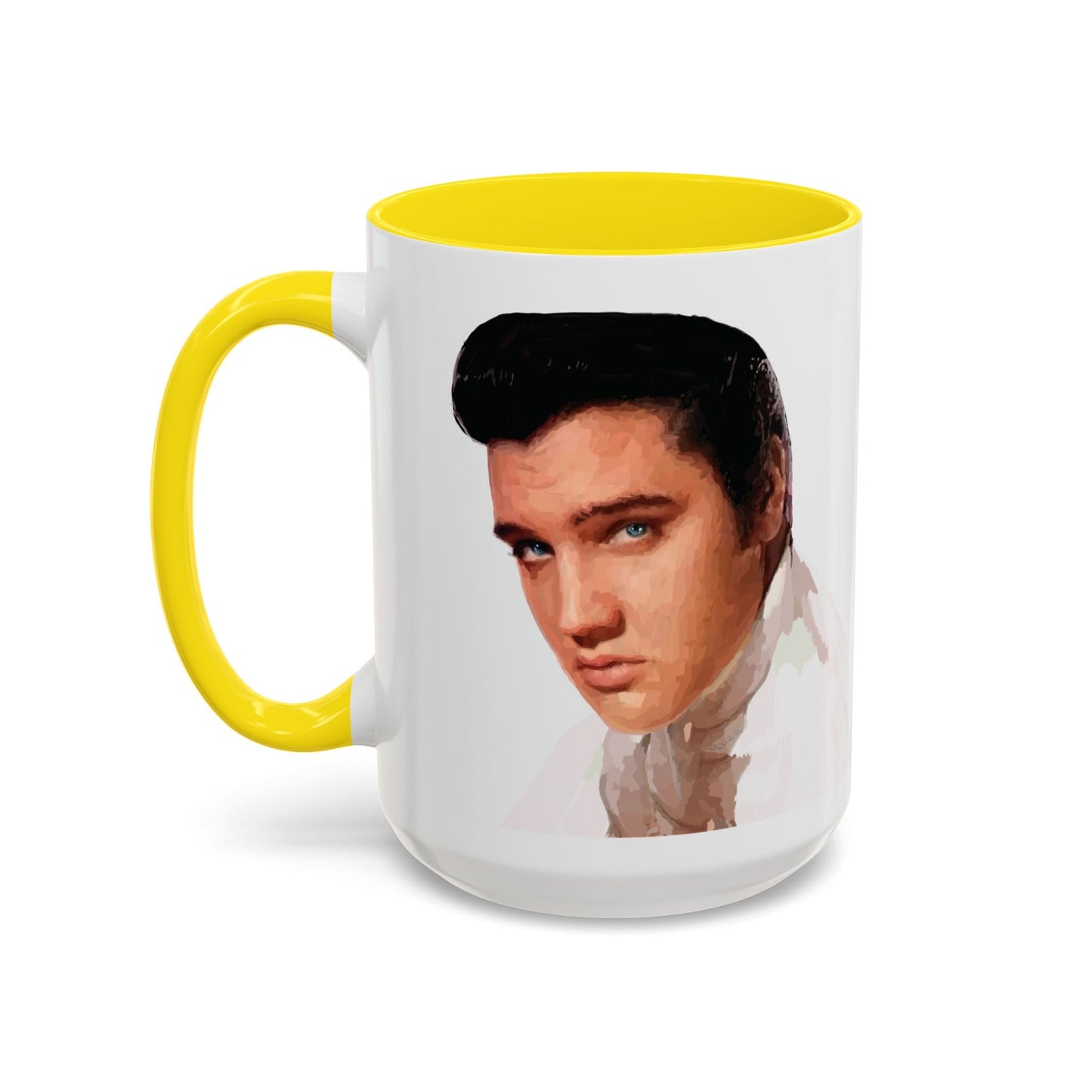Elvis Two Tone Ceramic Mug - 11 oz & 15 oz - Blue Cava