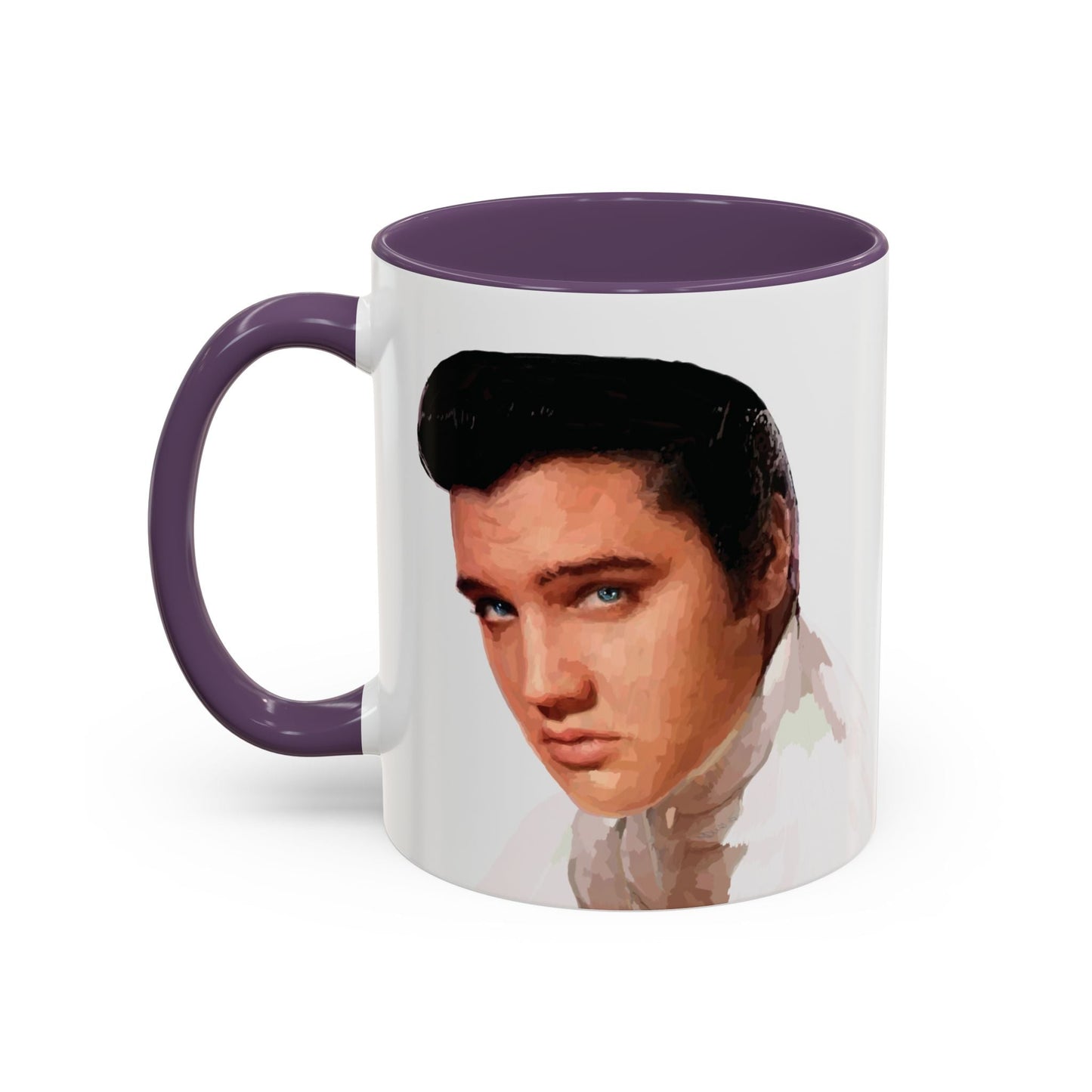 Elvis Two Tone Ceramic Mug - 11 oz & 15 oz - Blue Cava