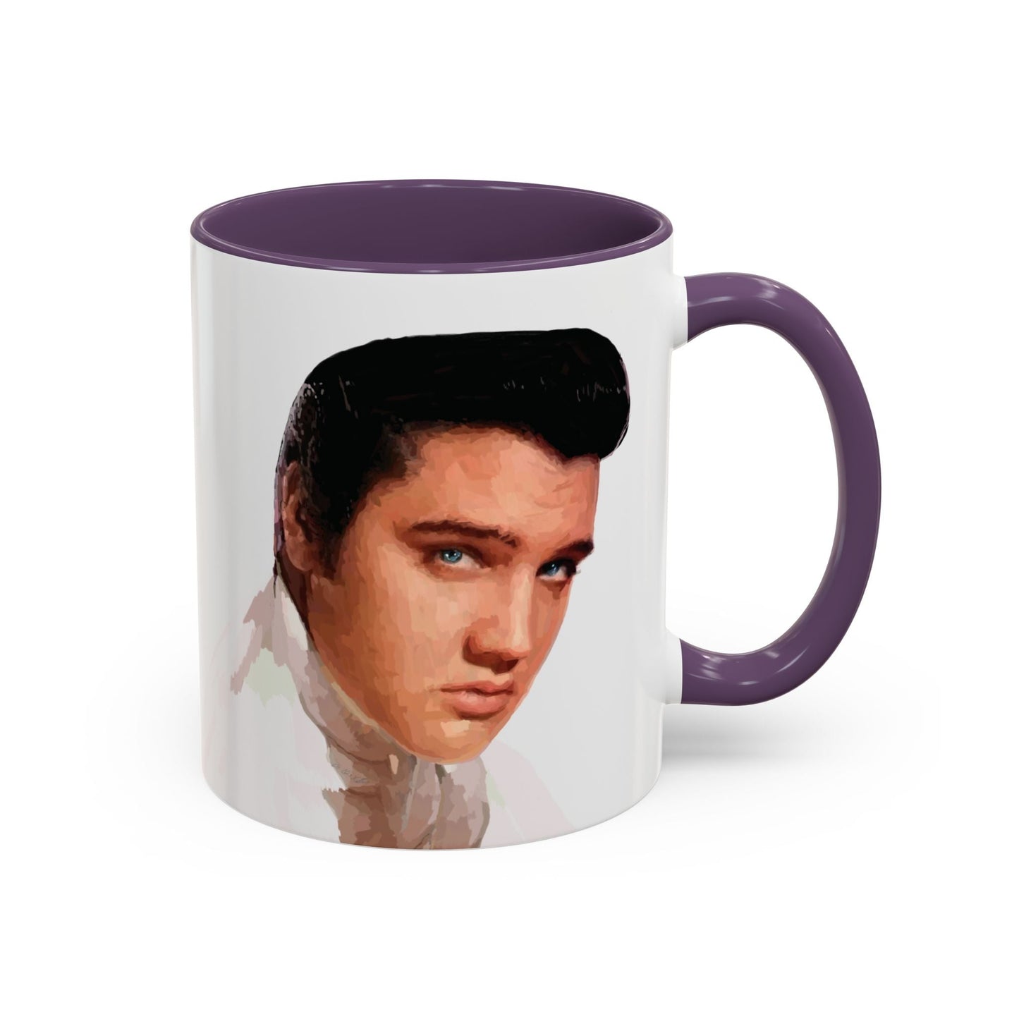 Elvis Two Tone Ceramic Mug - 11 oz & 15 oz - Blue Cava