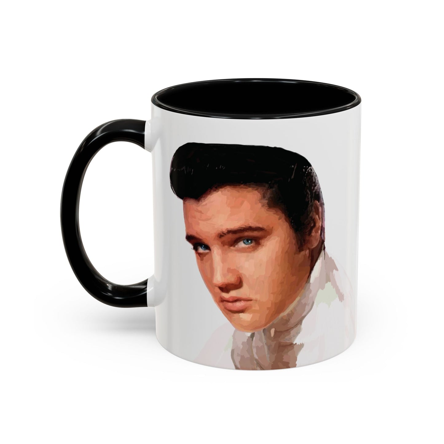 Elvis Two Tone Ceramic Mug - 11 oz & 15 oz - Blue Cava
