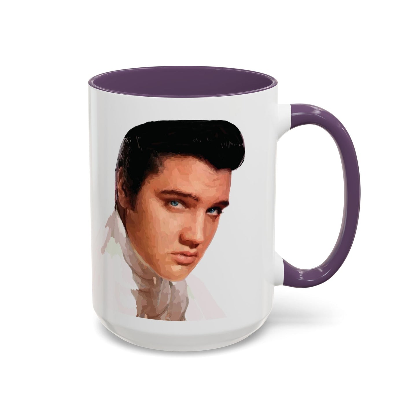Elvis Two Tone Ceramic Mug - 11 oz & 15 oz - Blue Cava