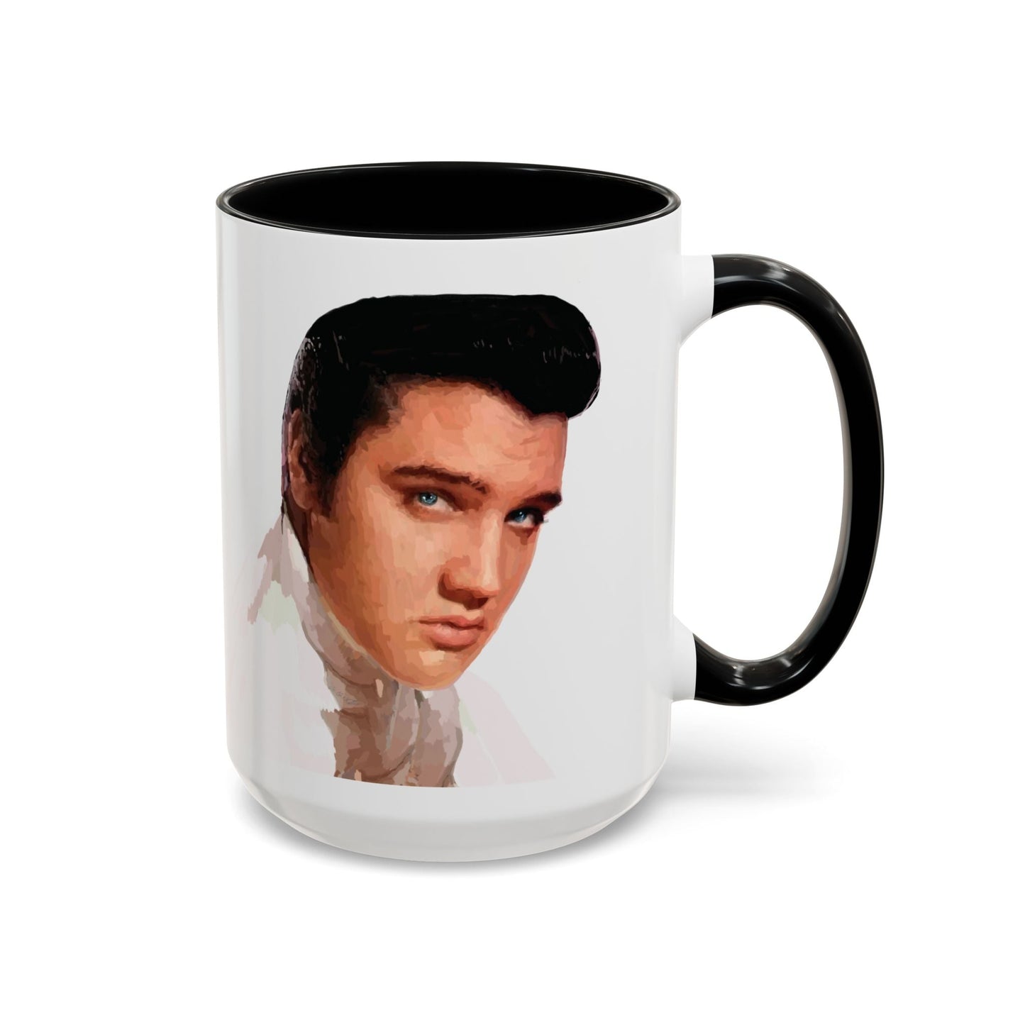 Elvis Two Tone Ceramic Mug - 11 oz & 15 oz - Blue Cava
