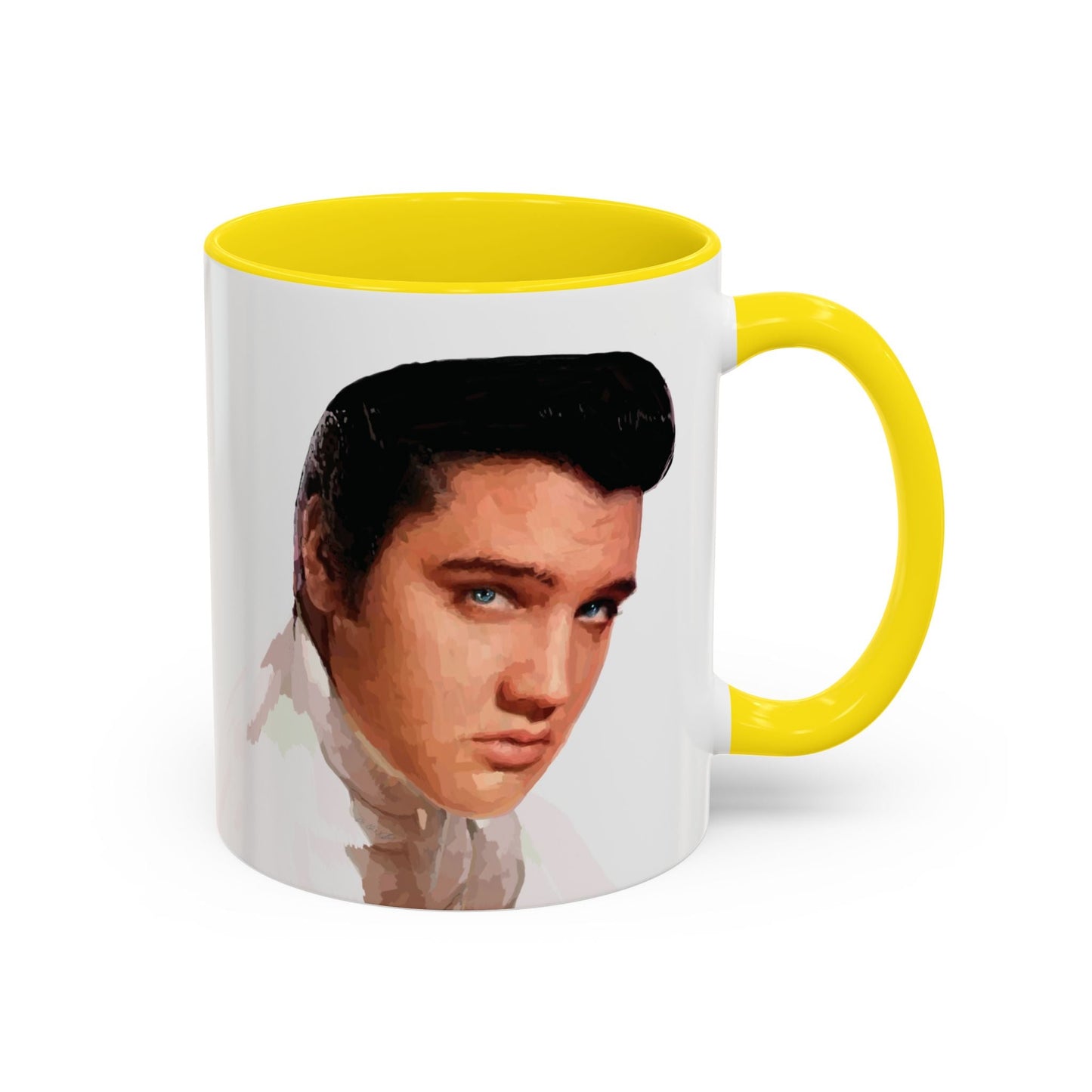 Elvis Two Tone Ceramic Mug - 11 oz & 15 oz - Blue Cava