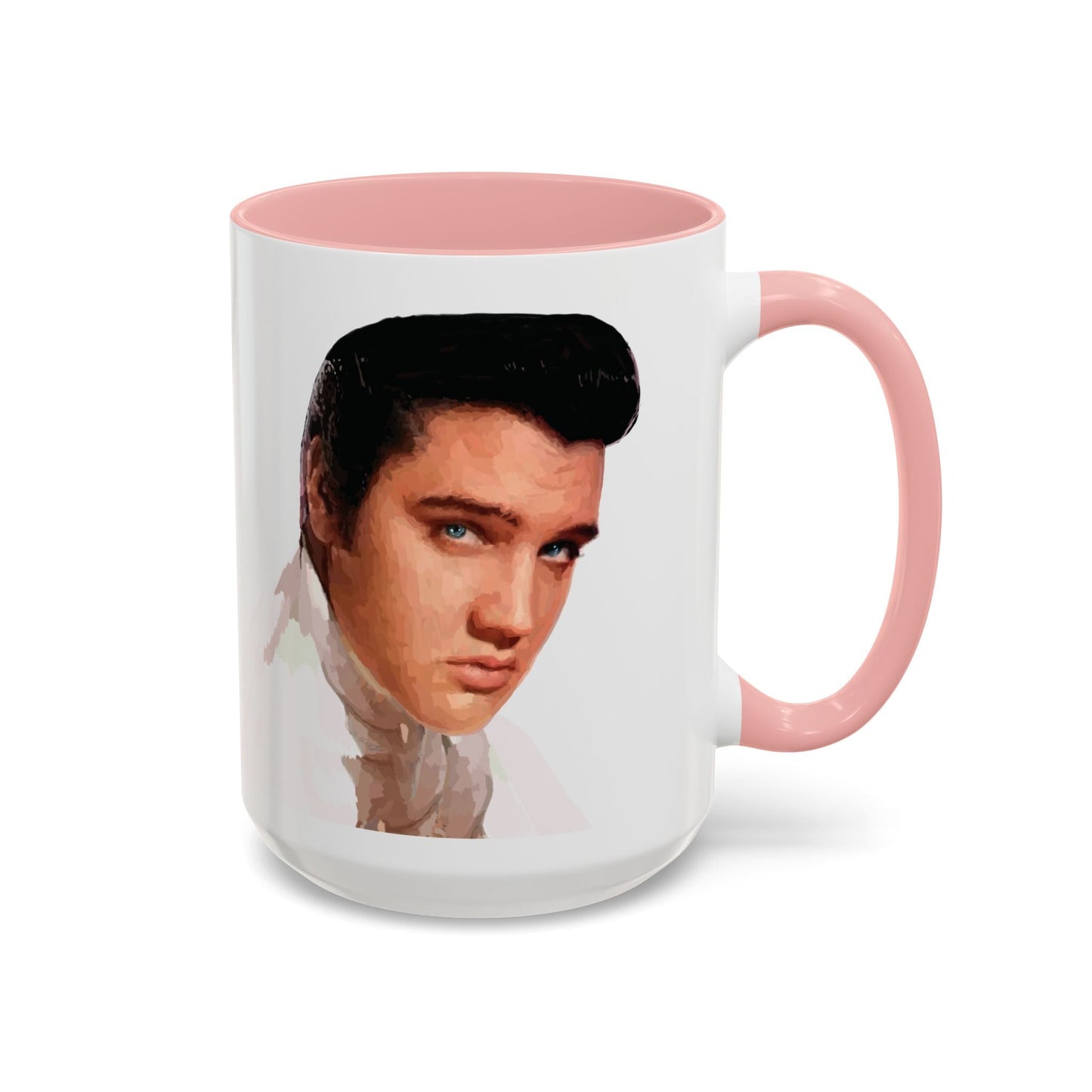 Elvis Two Tone Ceramic Mug - 11 oz & 15 oz - Blue Cava