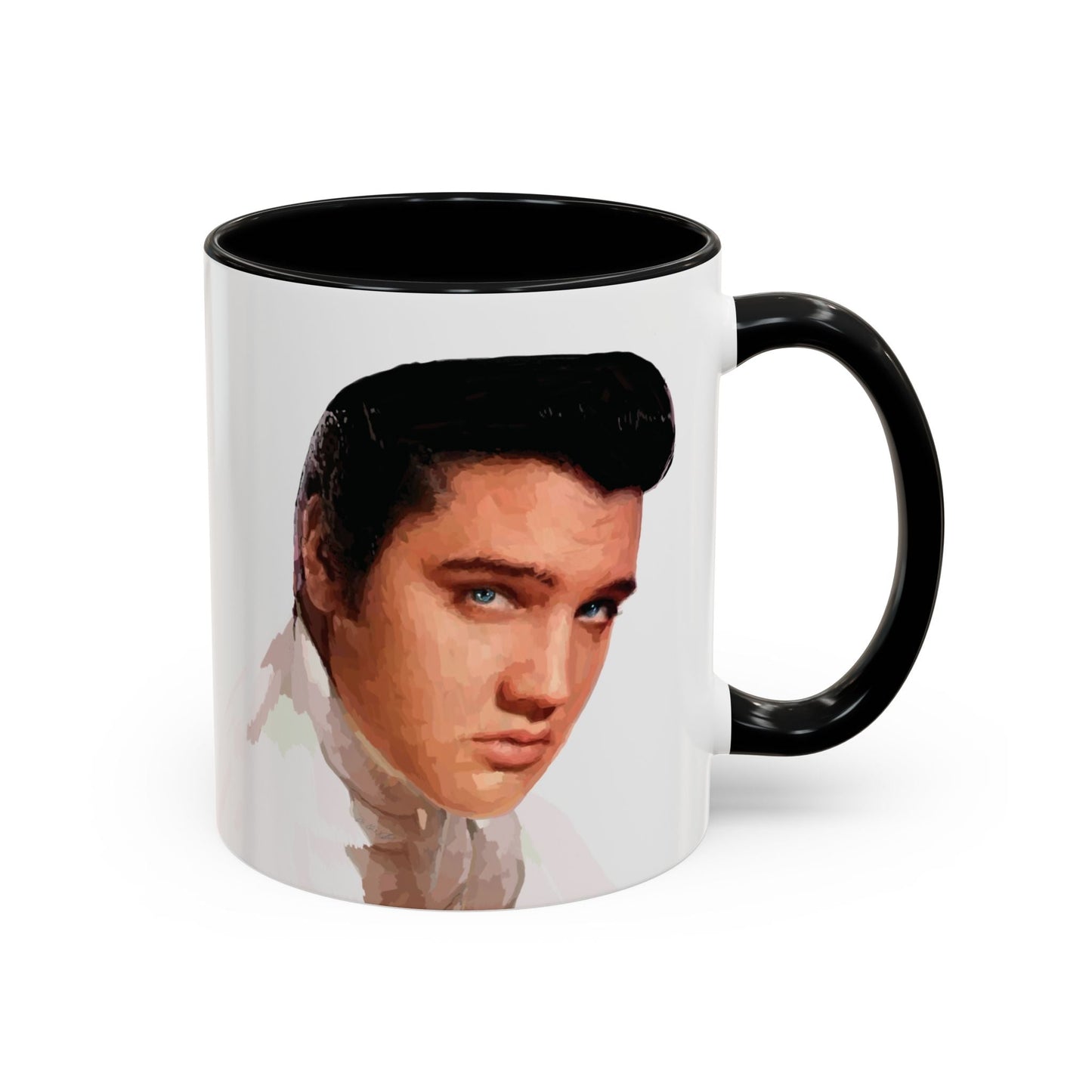 Elvis Two Tone Ceramic Mug - 11 oz & 15 oz - Blue Cava