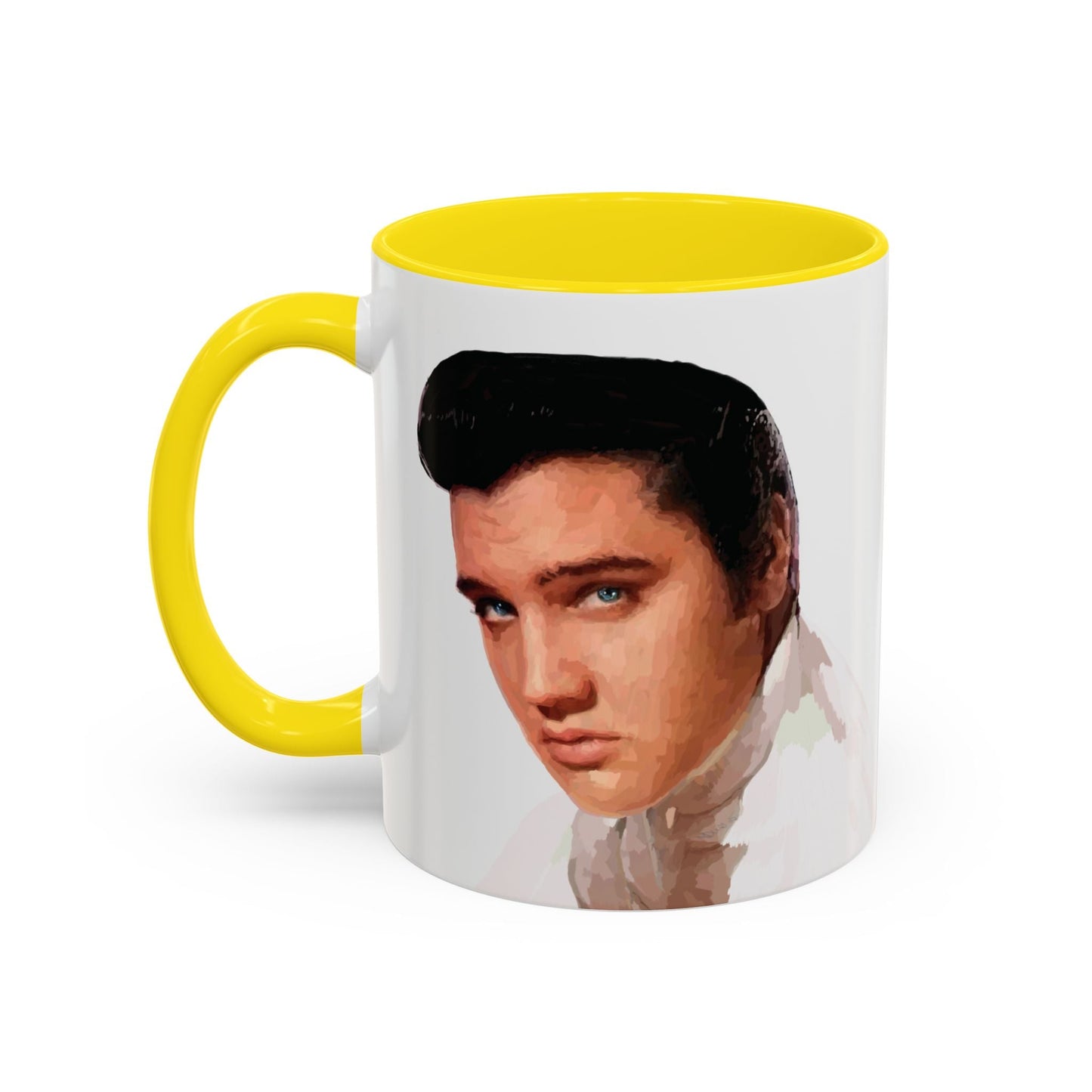 Elvis Two Tone Ceramic Mug - 11 oz & 15 oz - Blue Cava