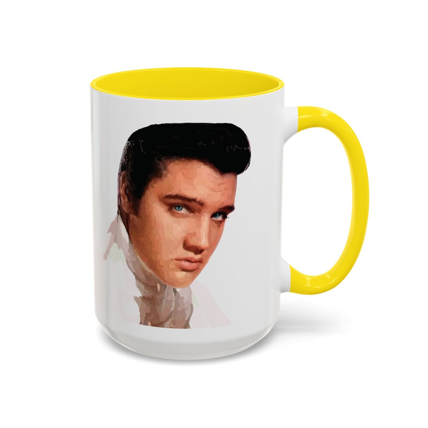 Elvis Two Tone Ceramic Mug - 11 oz & 15 oz - Blue Cava