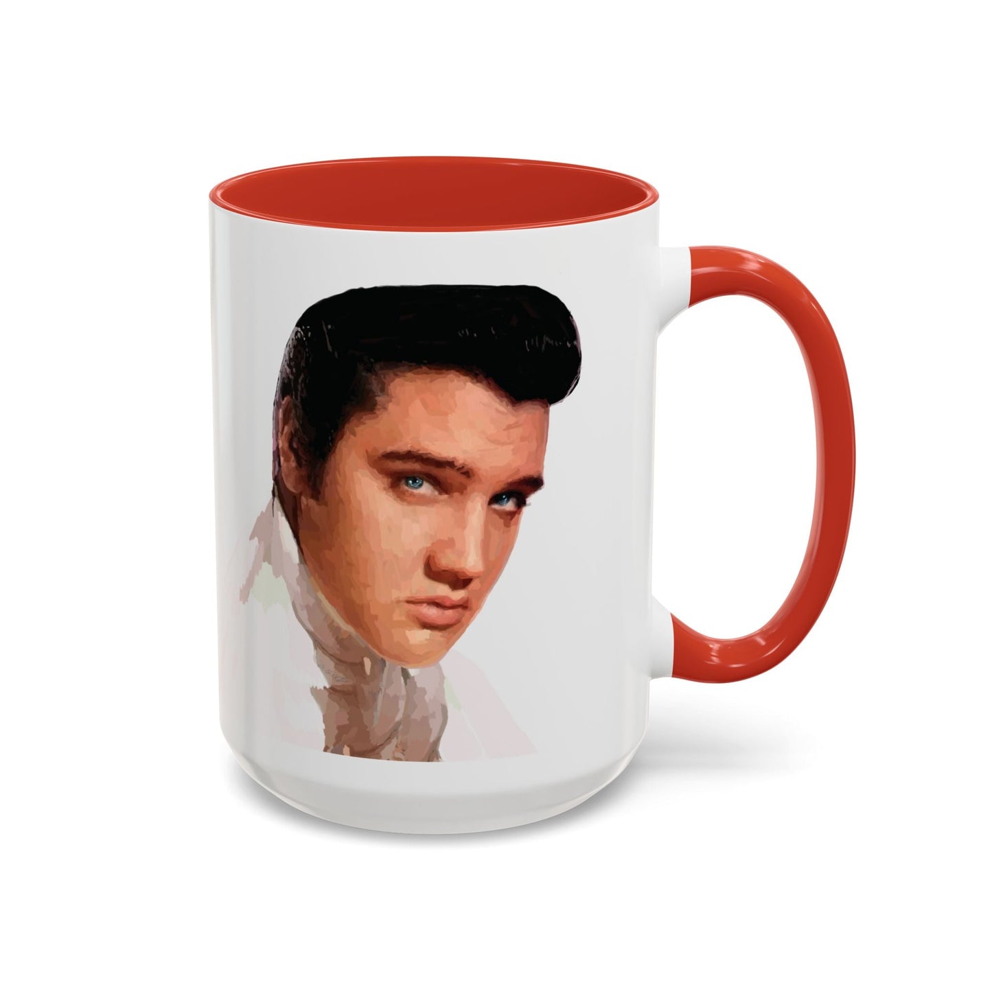 Elvis Two Tone Ceramic Mug - 11 oz & 15 oz - Blue Cava