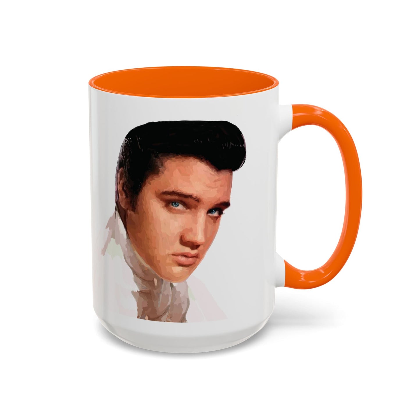 Elvis Two Tone Ceramic Mug - 11 oz & 15 oz - Blue Cava