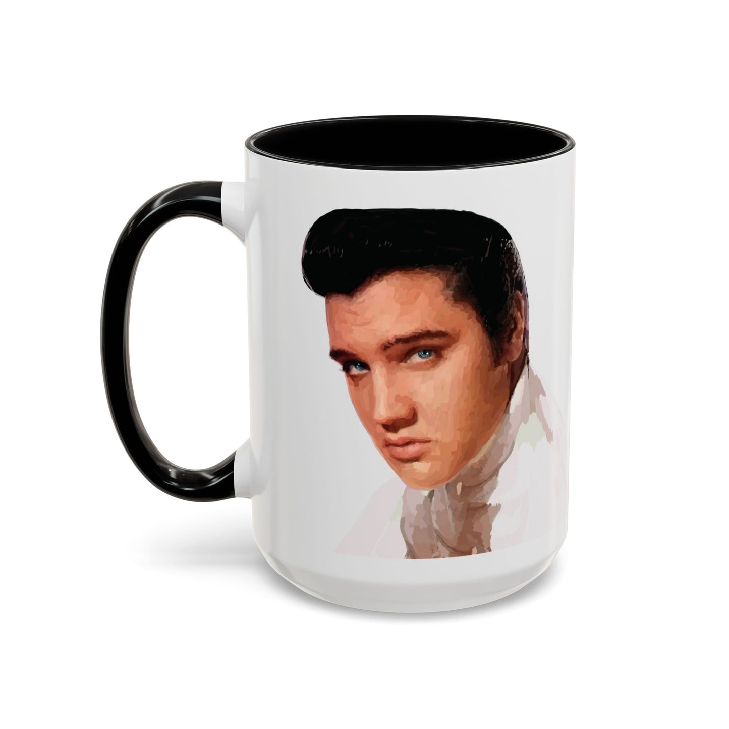 Elvis Two Tone Ceramic Mug - 11 oz & 15 oz - Blue Cava