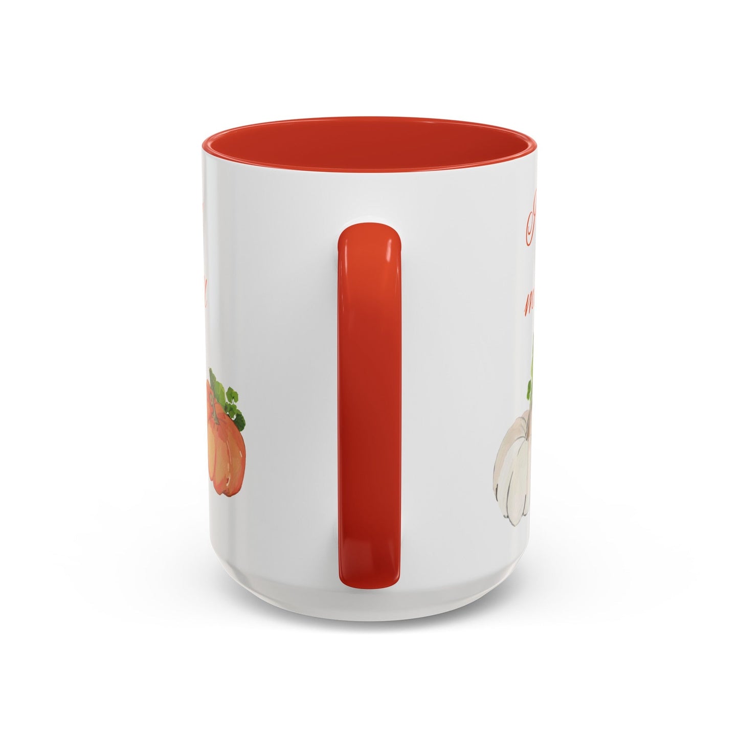 Fall Harvest Two Tone Accent Coffee Mugs (11 oz, 15oz) - Blue Cava
