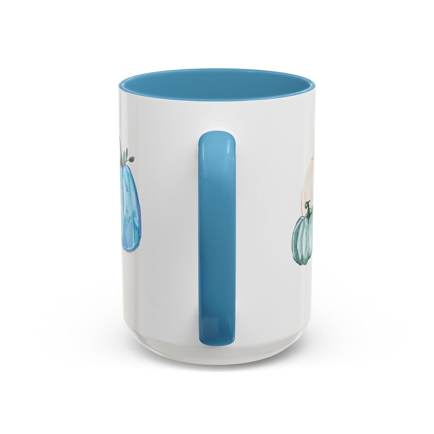 Fall - Pumpkin Two Tone Ceramic Mugs - Blue Cava
