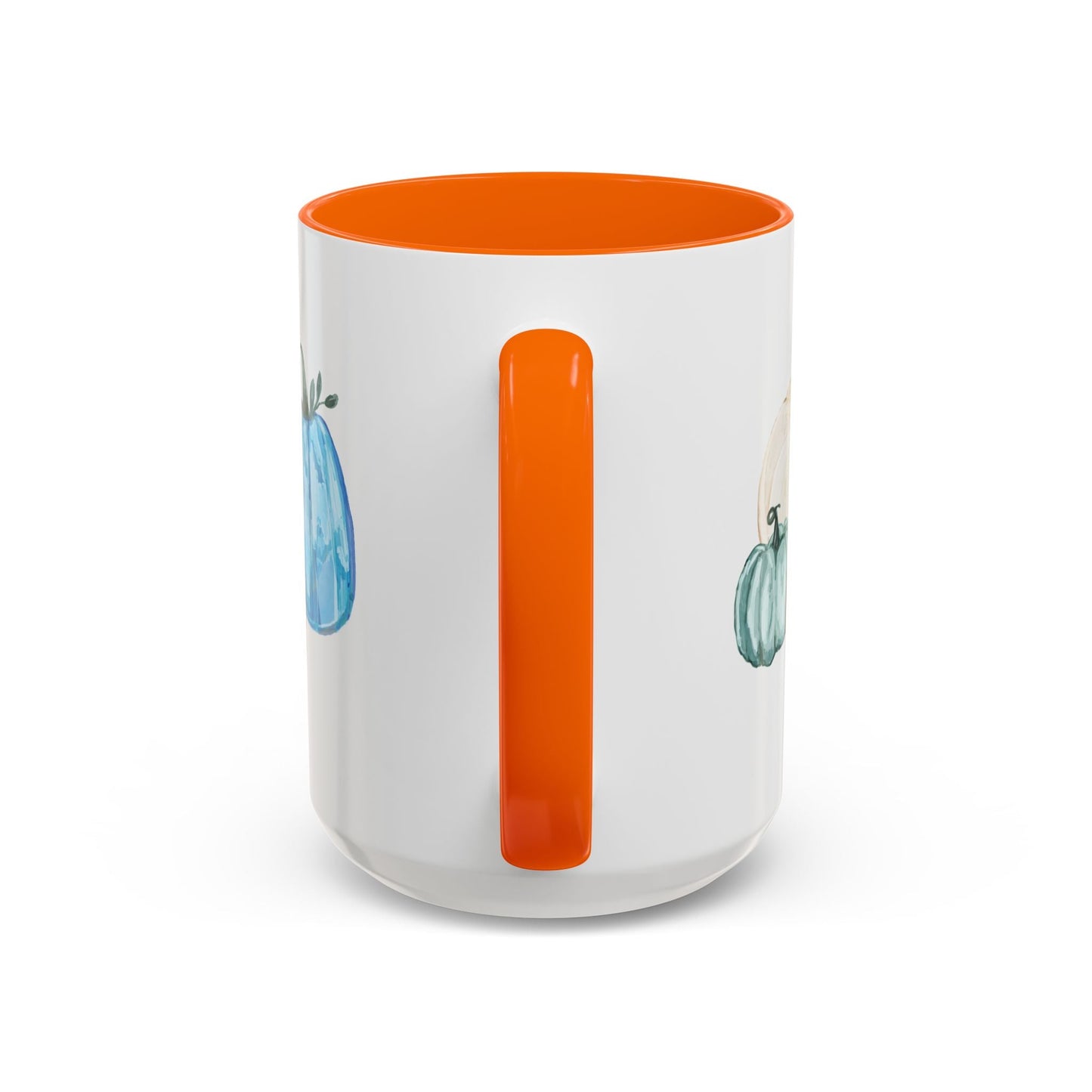 Fall - Pumpkin Two Tone Ceramic Mugs - Blue Cava