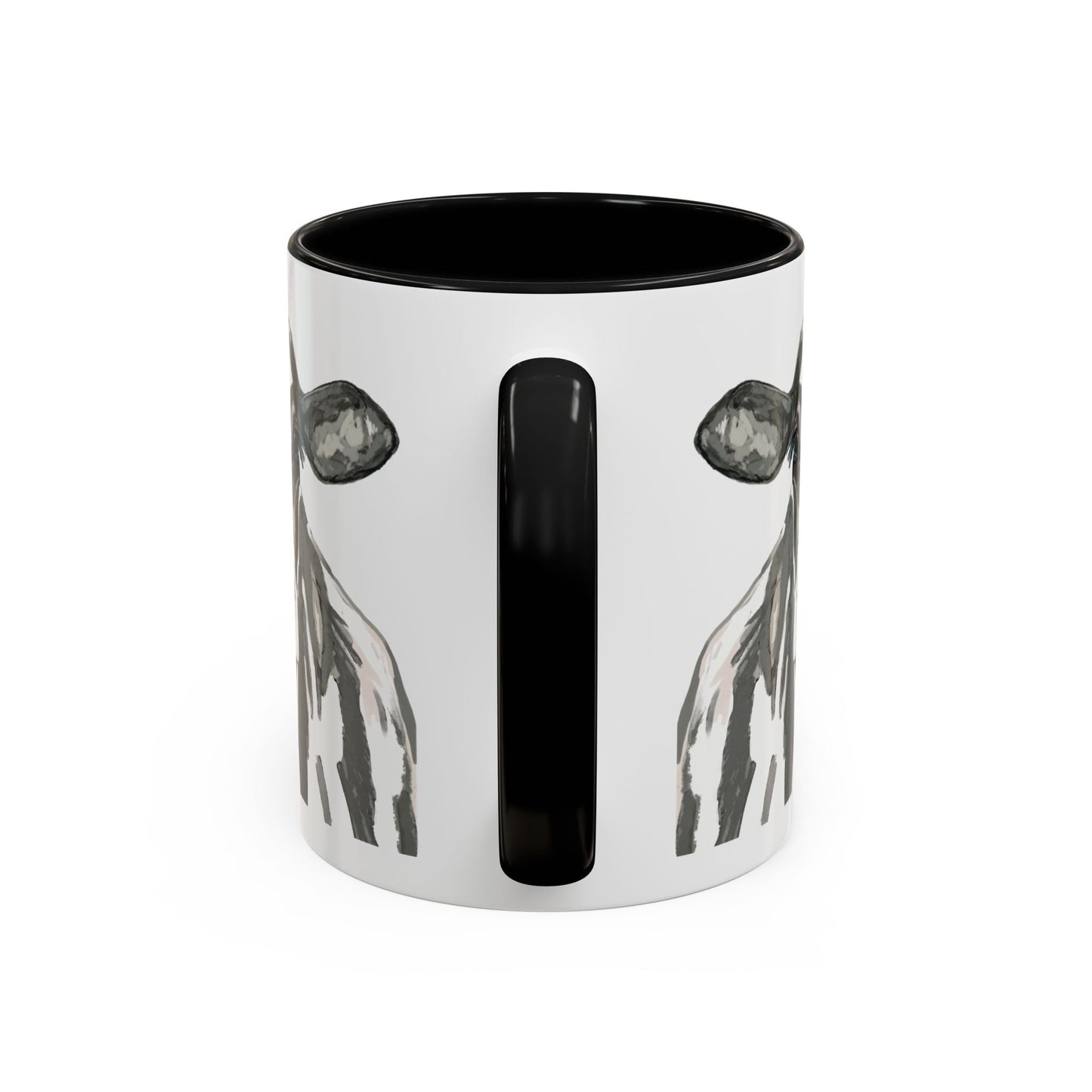 Farmhouse Cow Two Tone Ceramic Mug - 11oz & 15oz - Blue Cava