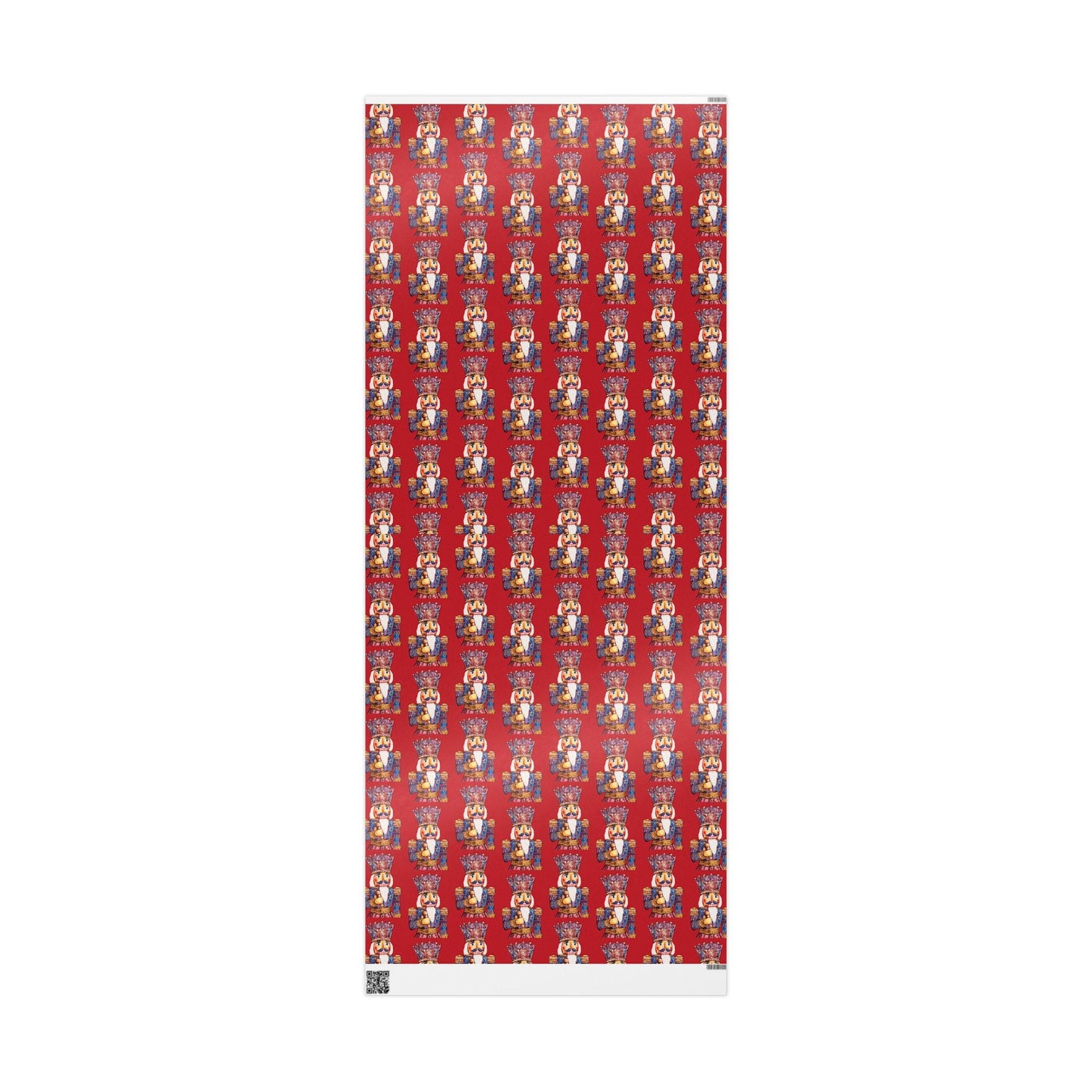 Festive Christmas Nutcracker Wrapping Papers, Holiday Wrapping Eco - Friendly - Blue Cava