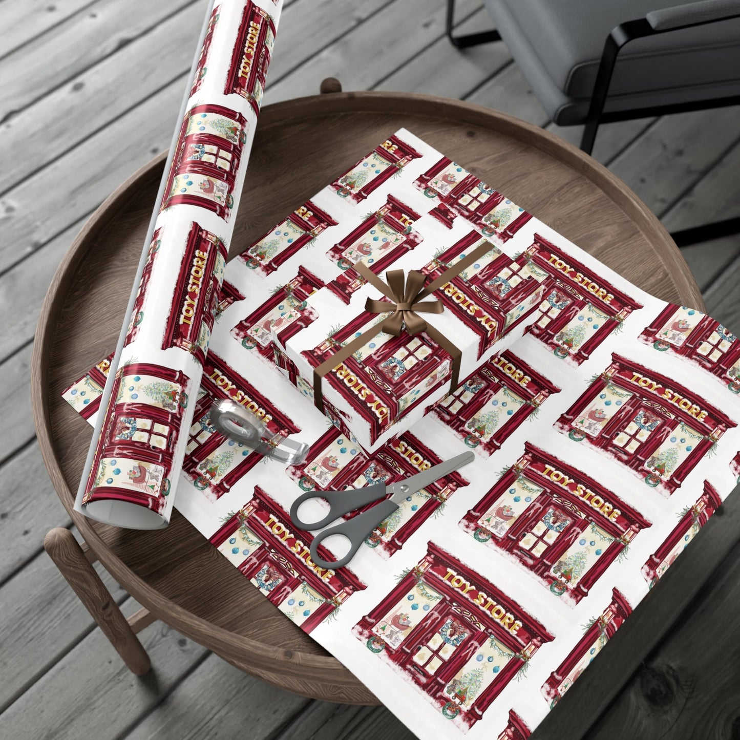 Festive Toy Store Gift Wrap Papers - Eco Friendly - Blue Cava