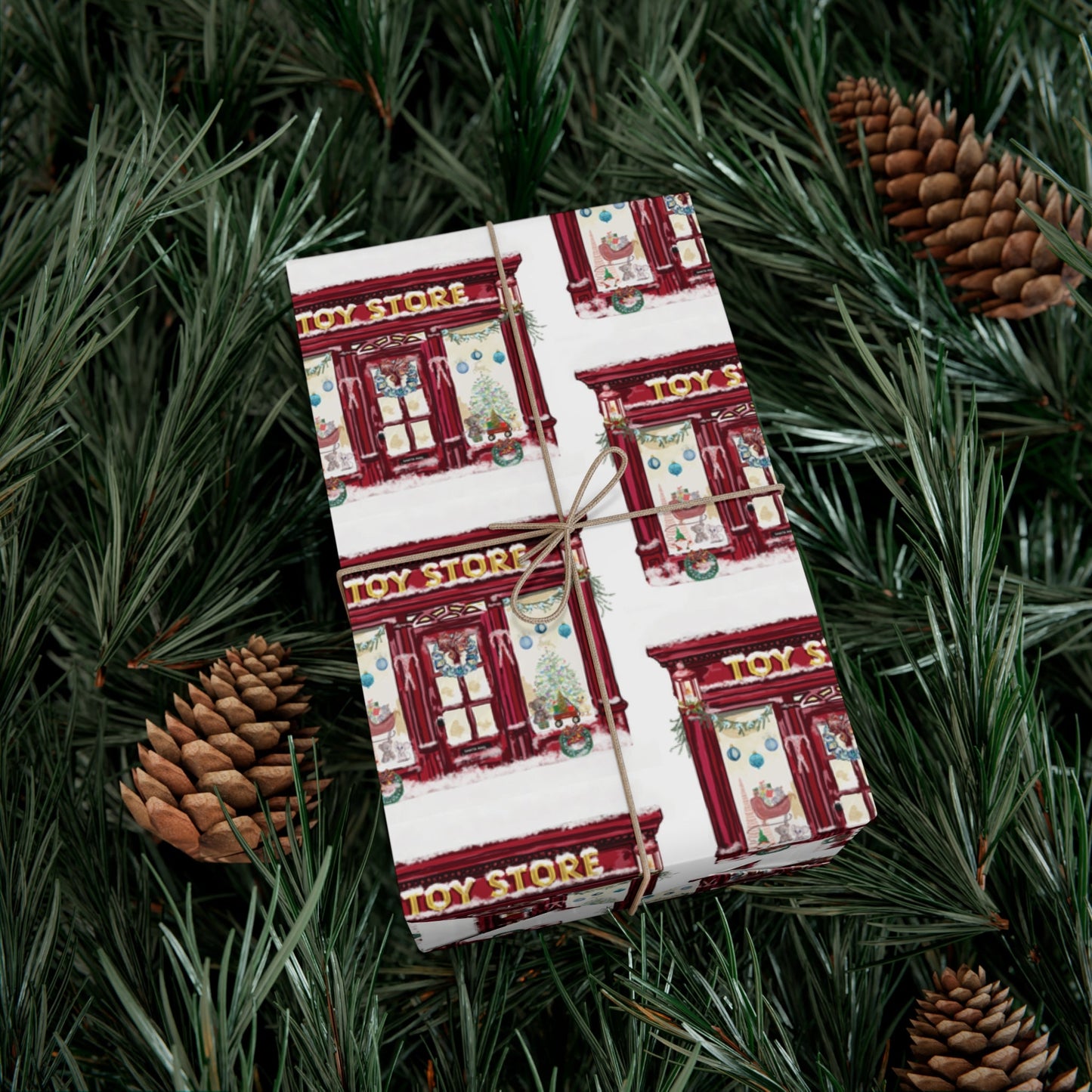 Festive Toy Store Gift Wrap Papers - Eco Friendly - Blue Cava