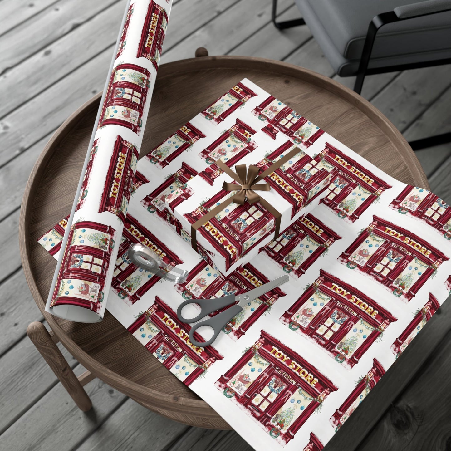 Festive Toy Store Gift Wrap Papers - Eco Friendly - Blue Cava
