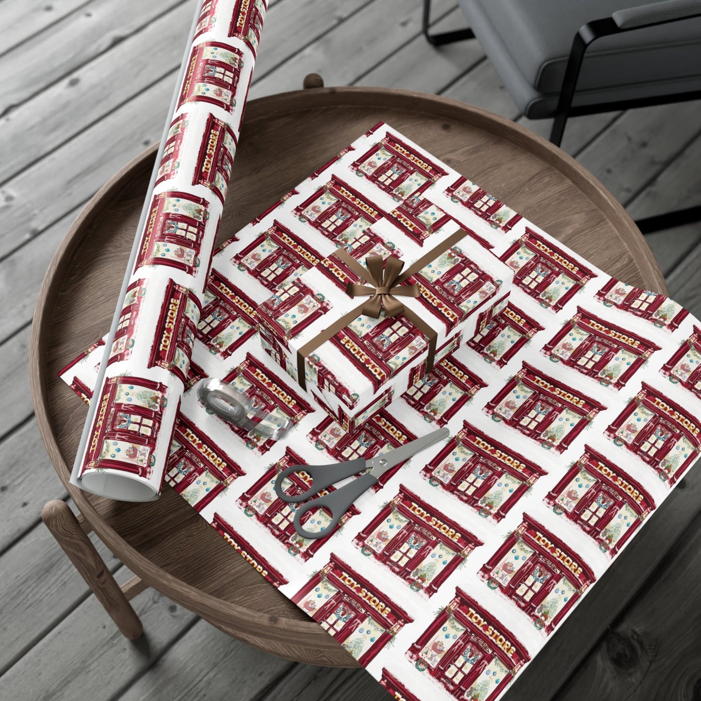 Festive Toy Store Gift Wrap Papers - Eco Friendly - Blue Cava