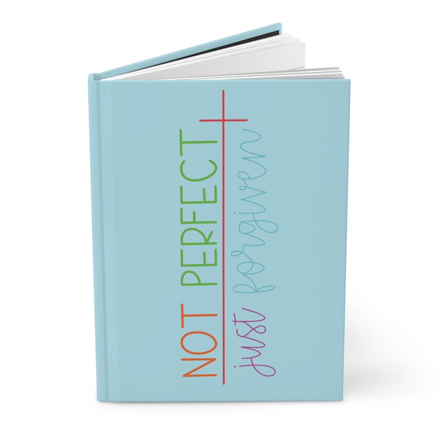 Forgiven Matte Hardcover Journal - Blue Cava
