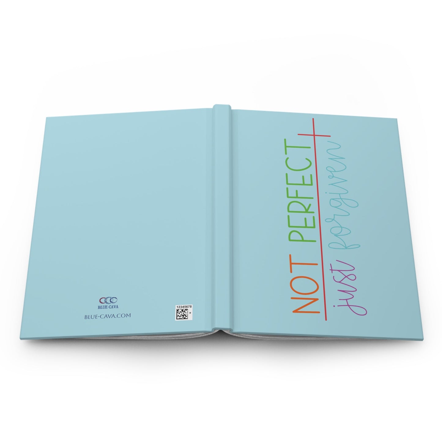 Forgiven Matte Hardcover Journal - Blue Cava