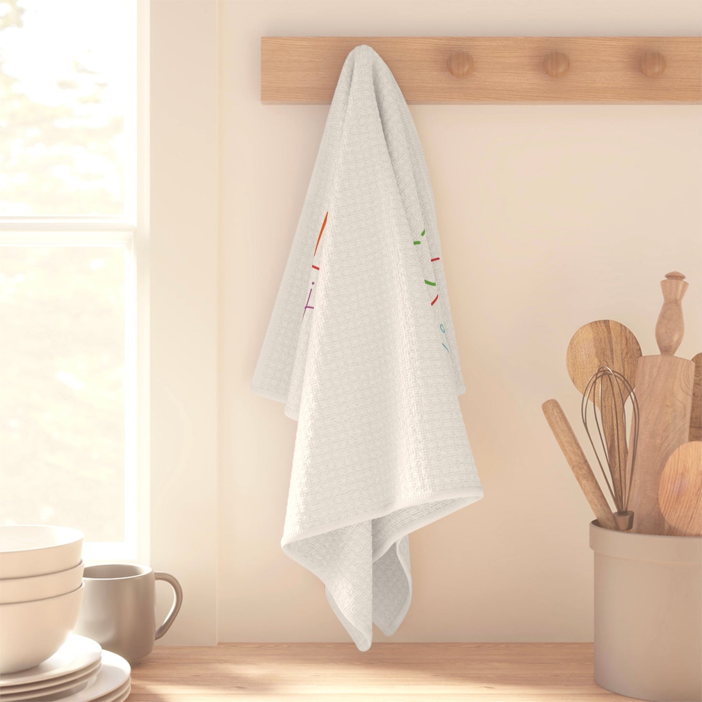 Forgiven Microfiber Waffle Towel - Blue Cava