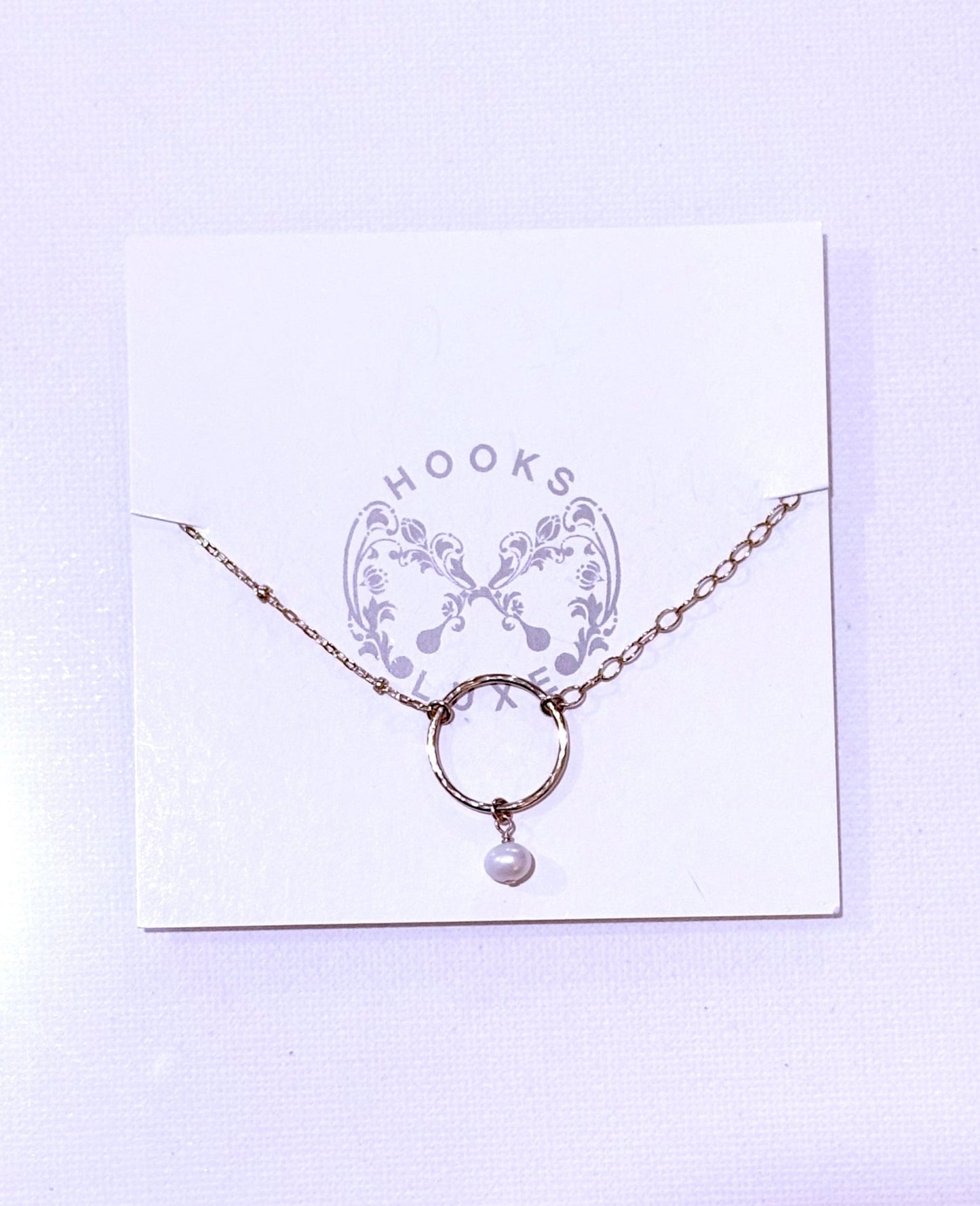 Hammered Circle Charm Bracelets - Hooks and Luxe - Blue Cava