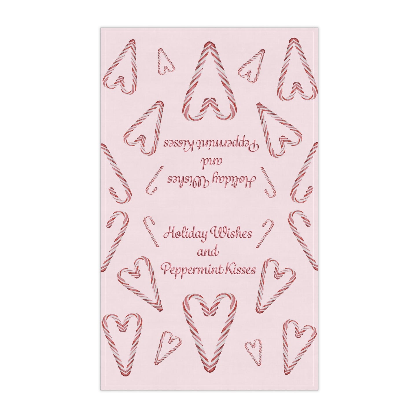 Holiday Wishes and Candy Cane Kisses Tea Towels - Blue Cava