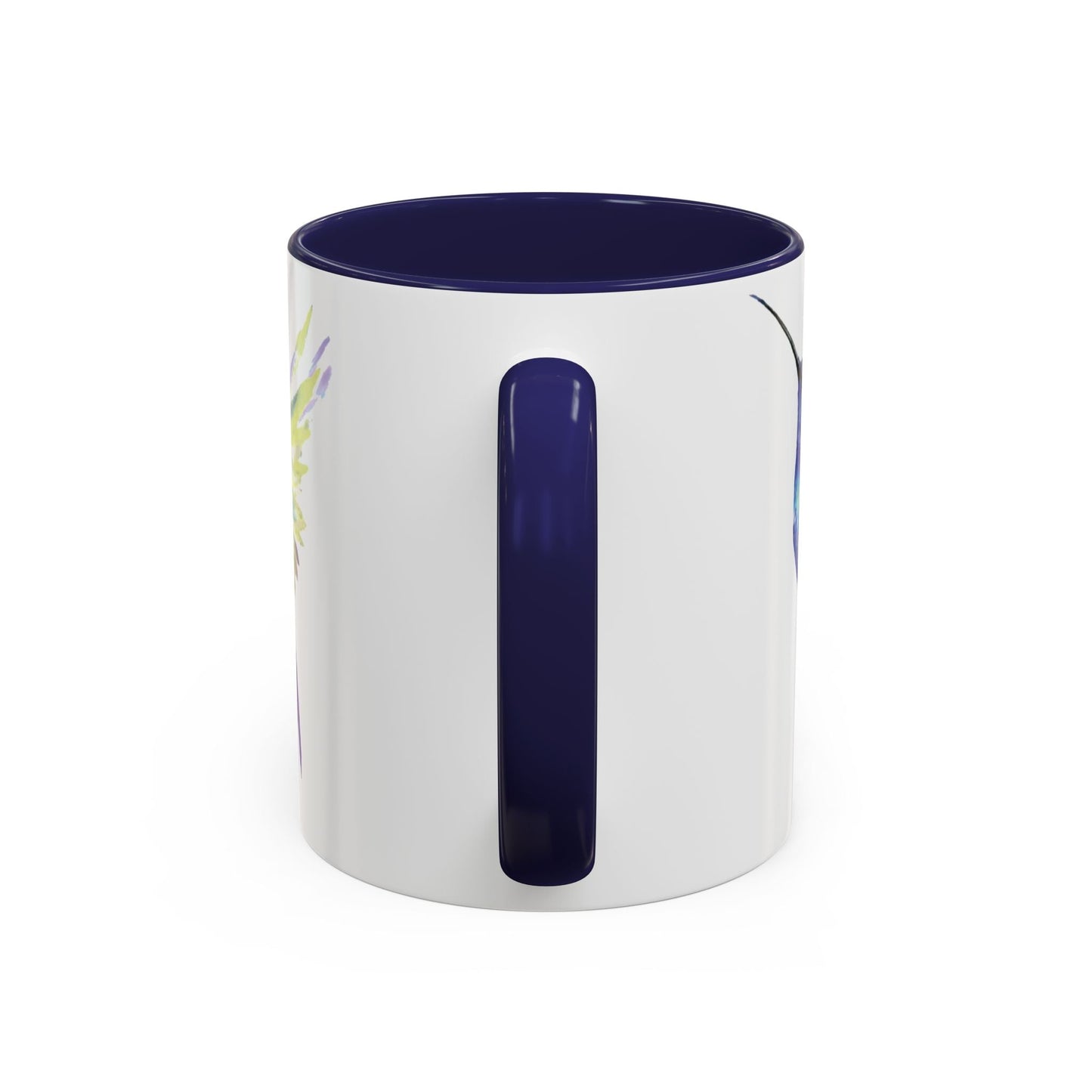 Hummingbird Two Tone Ceramic Mug - 11oz & 15oz - Blue Cava