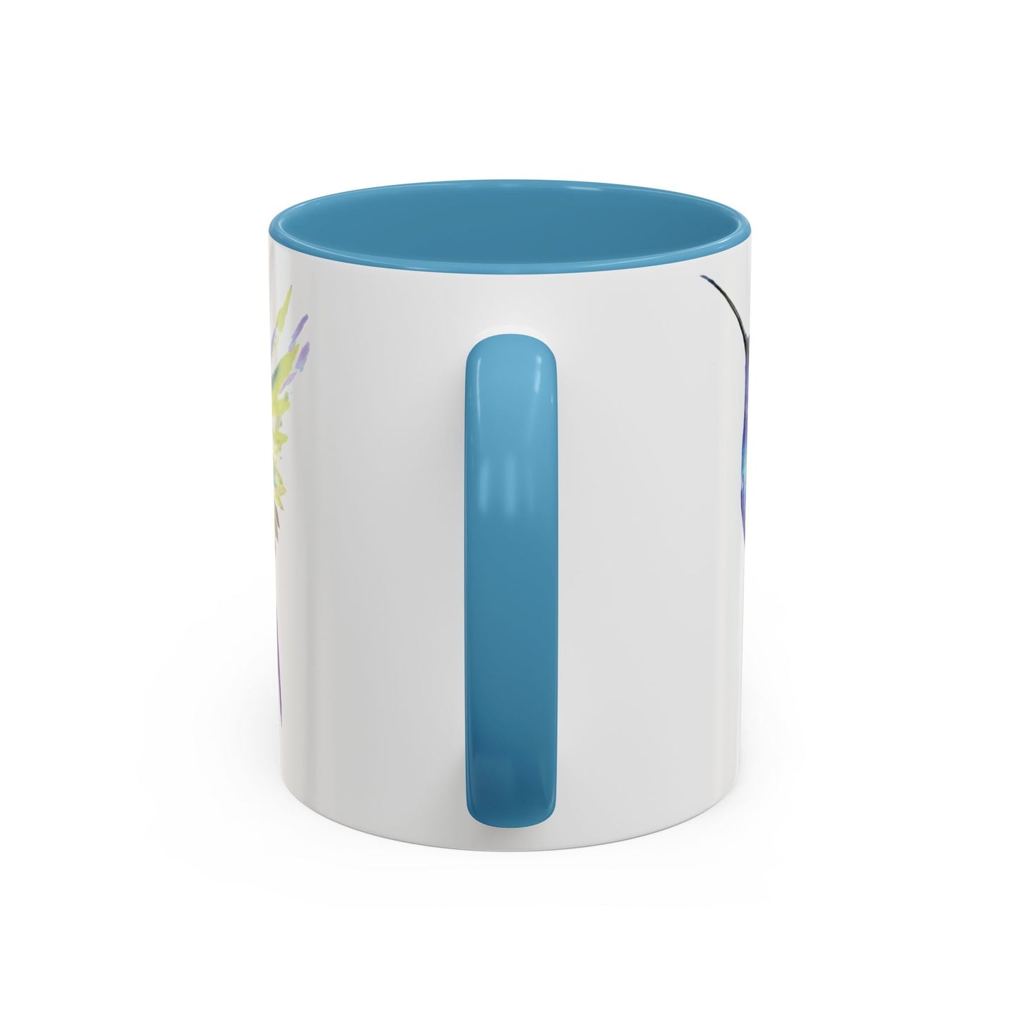 Hummingbird Two Tone Ceramic Mug - 11oz & 15oz - Blue Cava