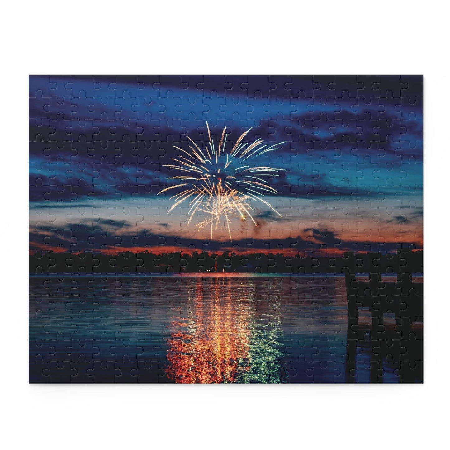July 4th Firework Puzzles - Blue Cava