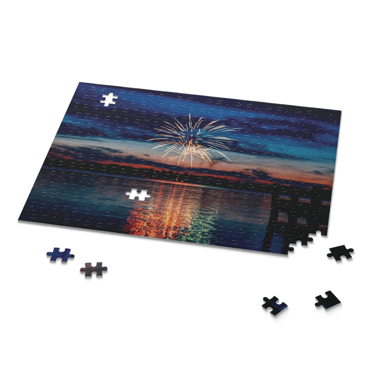 July 4th Firework Puzzles - Blue Cava