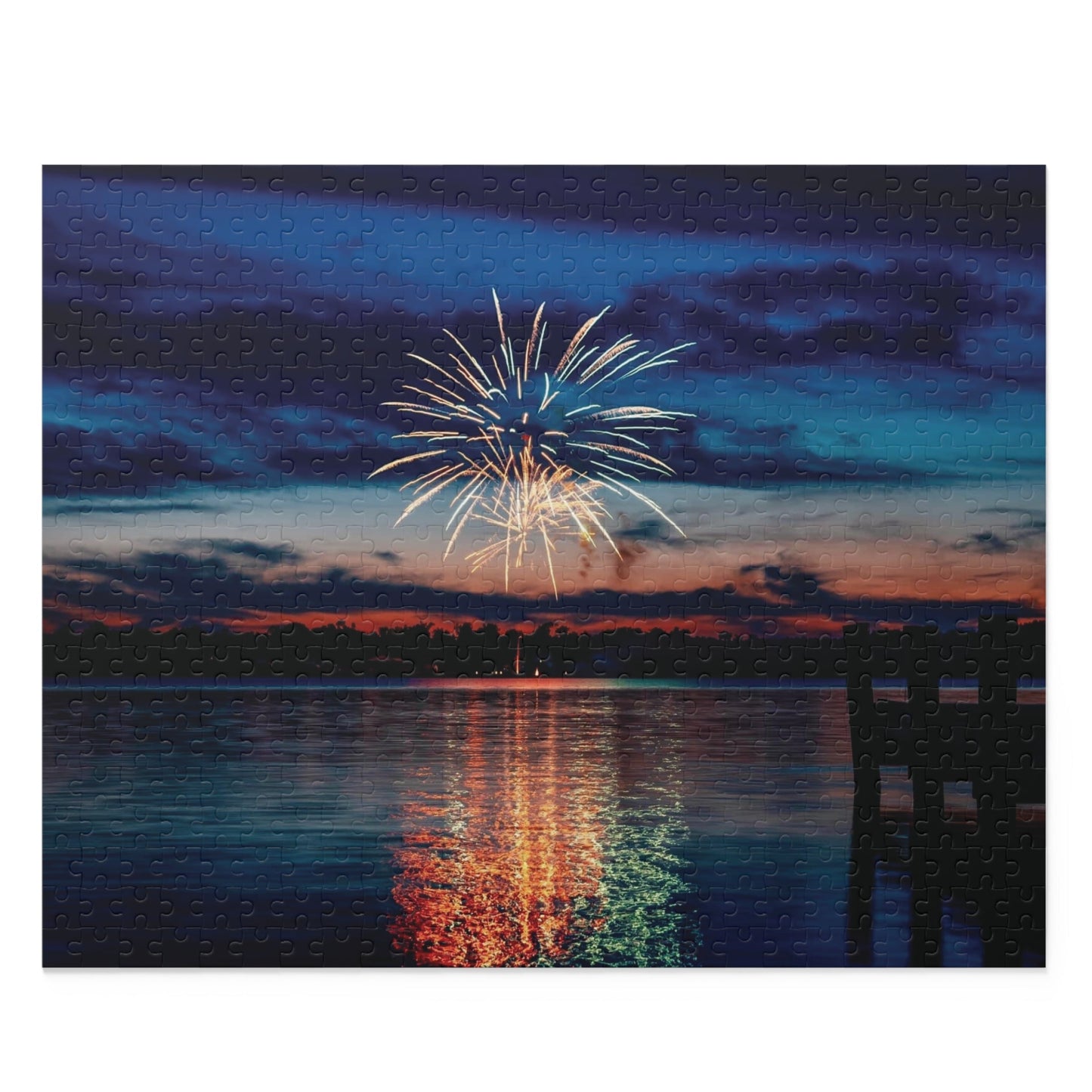 July 4th Firework Puzzles - Blue Cava